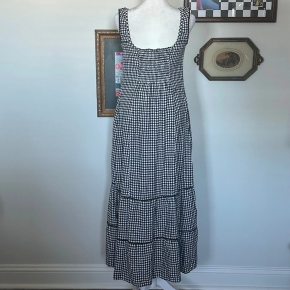 Black and White Gingham Maxi Dress - Picture 2 of 4